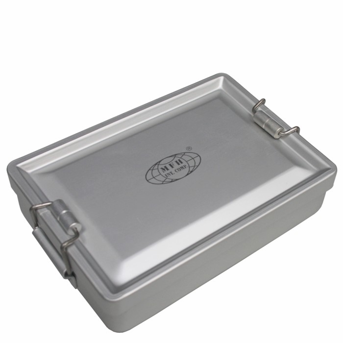 MFH Aluminiumbox, Aufbewahrungsbox, mit Deckel